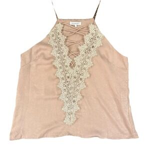 Y2K Crescent Top Sx Large Fairy Lace  Corset Style Coquette Romantic